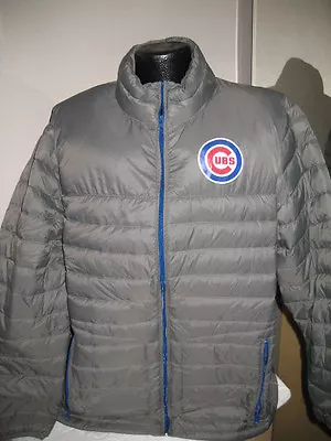 MLB Chicago Cubs Baseball Puffer Jacket Coat Mens Sizes Majestic Nwt  • $69.99