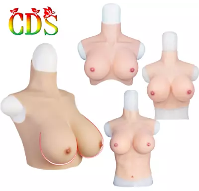 Silicone Breast Forms Breastplates B-H Cup Fake Boobs Crossdresser Drag Queen • $133.78