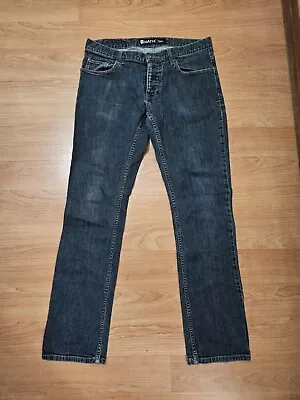 Matix Gripper Slim Mens Straight Jeans Fresh Deep 32x31 Button Fly Blue • $27.50