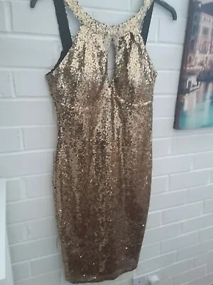 £20 • Buy Sequin Dress By Goddiva,  Size 12  (REF 20/3)
