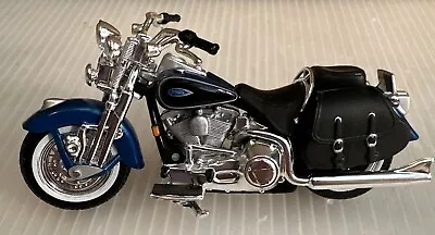1/24 Maisto HARLEY DAVIDSON 2001 FLSTS HERITAGE SPRINGER BLUE Motorcycle Model • $11.99