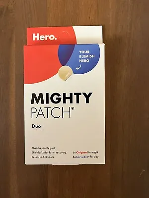 $9.99 • Buy Hero Cosmetics Mighty Patch Duo 12 Count 6 Day 6 Night Pimple Blemish