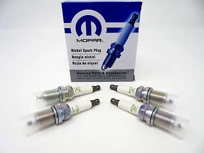 New OEM Mopar 07-18 Chrysler Dodge Jeep Spark Plug 1.8L 2.0L 2.4L Set Of 4 Plugs • $41.10