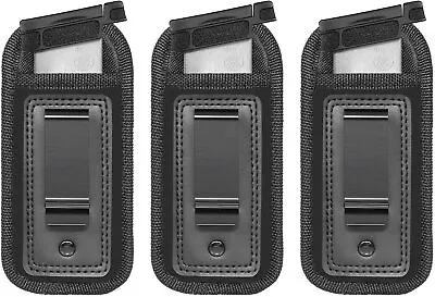 3 Pcs Universal Magazine Pouch Holster IWB Clip Concealed Carry For 9mm .40 .45 • $12.99