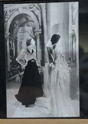 Vtg 1934 Glass Magic Lantern Slide Couture Evening Gowns Louiseboulanger &Paquin • $7.99