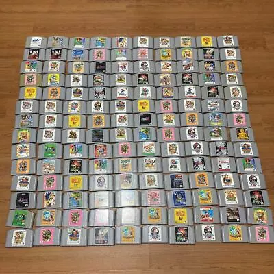 【Lot 100 Set】Nintendo 64 N64 Game Soft Software Random Junk Japanese WHOLESALE • $617.68