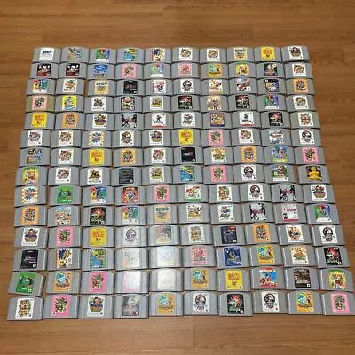 【Lot 200 Set】Nintendo 64 N64 Game Soft Software Random Junk Japanese WHOLESALE • $1093.66