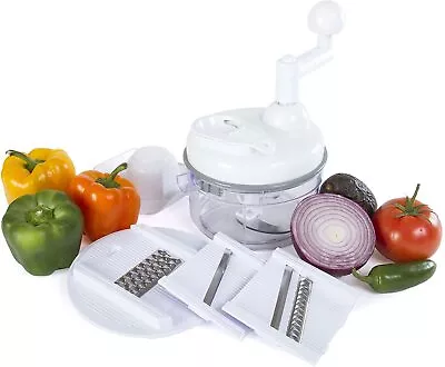 Miracle Chopper Manual Food Processor Salsa Maker Blender Slicer And Julienne • $29.99