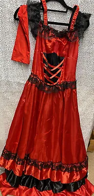 Sexy Ladies Halloween Saloon Girl Dress Size Small • £30