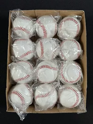 12 Blank Leather Baseballs For Autographs Or Practice Dozen Balls Brand New • $24.99