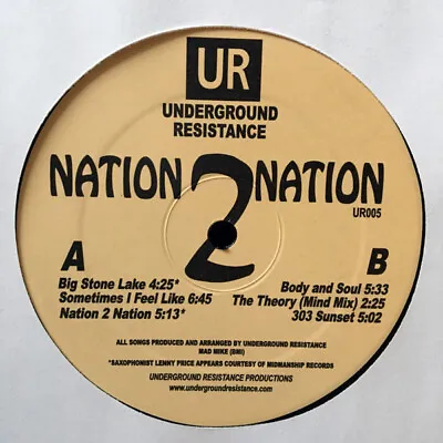 Underground Resistance - Nation 2 Nation (12  RE) • £27.98