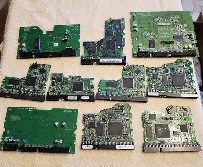 Lot Of 10 Misc Ide Hard Drive Pcb's Most From Working Or Noisy Hard Drives • $39.99