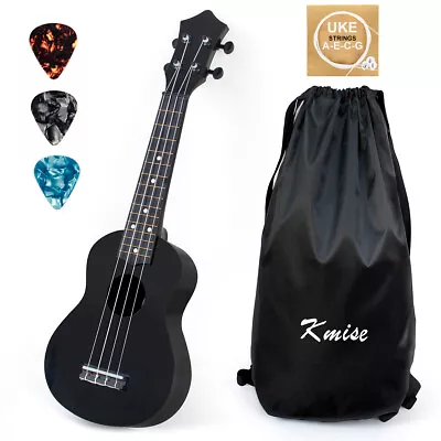 $38.99 • Buy Soprano Ukulele Christmas Toy For Kids 21 Inch Black Uke With Bag Picks String