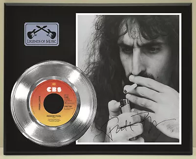 Frank Zappa  Dancin Fool  Reproduction Signed Silver Record Display Wood Plaque • $99.95