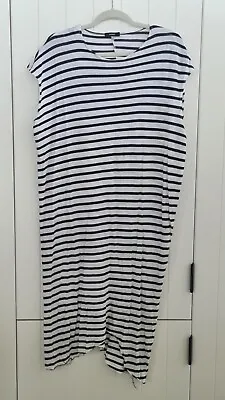 BASSIKE Striped Dress Sleeveless M • $40