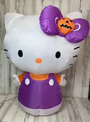 $69.50 • Buy Hello Kitty Air Blown Inflatable Halloween Light Up 3.3 Feet 2012 Purple Orange