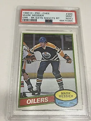 1980 OPC Mark Messier Rookie #289 PSA 9 (O/C) • $654.28