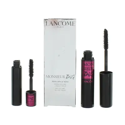 Lancome Mascara Monsieur Big Gift Set Full Size 10ml & Travel 2ml Makeup Giftset • £19.99