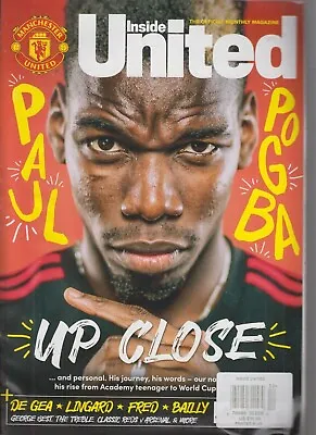 Inside United The Official Monthly Magazine December 2018 Paul Pogba • £9.11