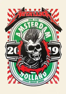£9.60 • Buy 2019 Metallica Concert Poster Art Print