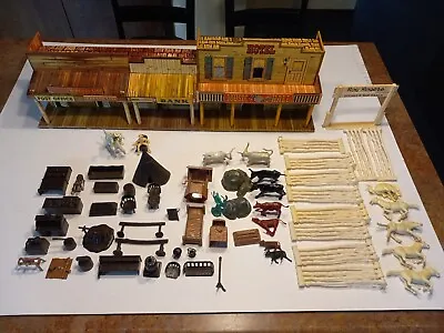 Vintage MARXTin Litho PlaysetRoy Rogers Mineral City 62 Accessories • $160