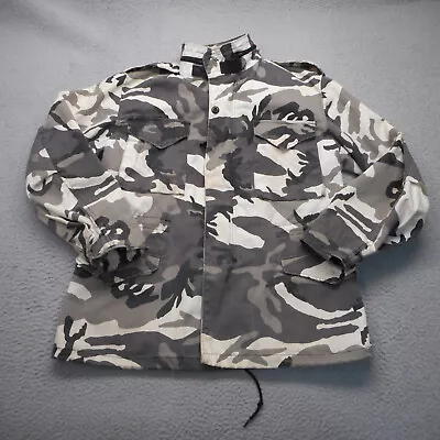 Alpha Industries Jacket Mens Medium White Camo Cold Weather Field Coat M65 • $74.77