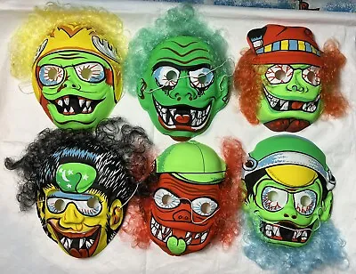 Vintage WACKY GROSS WEIRDO-OHS KO MASK SET LOT HALLOWEEN • $69.99