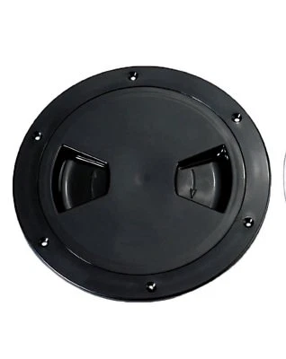 £7.30 • Buy BLACK PLASTIC DECK ACCESS ROUND INSPECTION HATCH 4  (144MM) Boat Motorhome