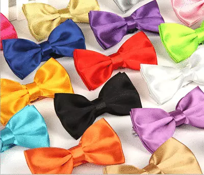 Bow Tie Classic Fashion Novelty Mens Adjustable Tuxedo Bowtie Wedding Necktie • $2.69