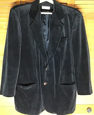 Vintage Giorgio Armani Velvet Le Collezioni Blazer Smoking Jacket Made In Italy • $254