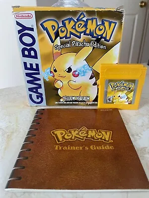 Pokemon Yellow Version Special Pikachu Edition (GameBoy 1999) CIB Complete • $218.09