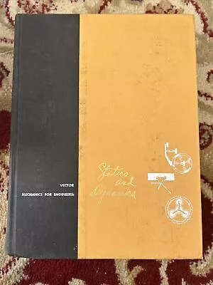 Vintage Vector Mechanics For Engineers: Statics And Dynamics 1962 Hardcover Book • $6