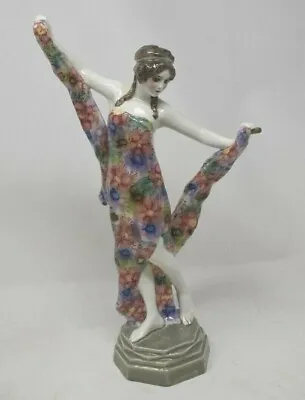 $1250 • Buy Goldscheider Figurine Adoree Via Villany  Dancer With Ribbons  Figure Statue 