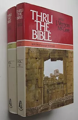 Vols. 4 & 5 THRU THE BIBLE J. Vernon McGee HC DJ 1983 Matthew - Revelation - 31 • $46.95