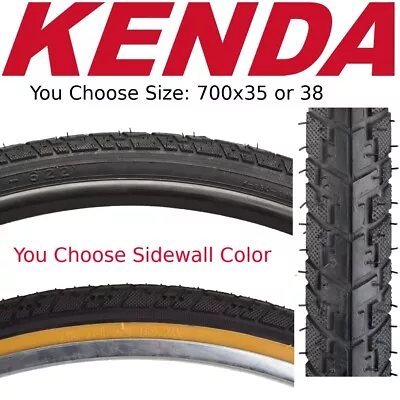 Kenda K830 700x35 Or 700x38 700c Hybrid Bike Tire Black Or Gumwall Path Street • $14.50