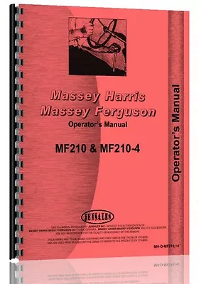 Massey Ferguson Tractor Operators Manual (210 Tractor | 210-4 Tractor) • $25.99