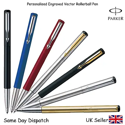 £5.79 • Buy Parker Vector Rollerball Pen ,black , Blue , Red , Silver, Gold, Matte Black 