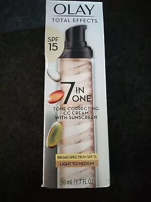 NEW OLAY Total Effects 7-in-1 Tone SPF 15 Light - Medium 1.7 Oz 10/23 (AA16) • $32