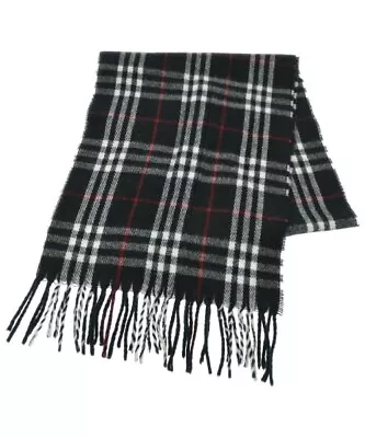 BURBERRY Scarf BlackxWhitexRed(Check Pattern) 2200439806060 • $88