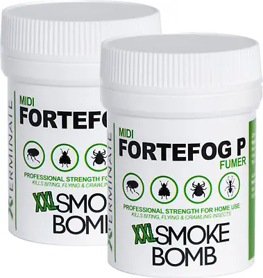 Largest Insect Killer Smoke Foggers Bombs Available Kills Bed Bugs Flea + More • £20.95