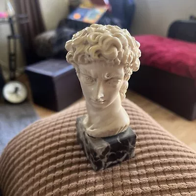 Italian Sculpture David Marble Onyx Base Italy Vintage • $38.50