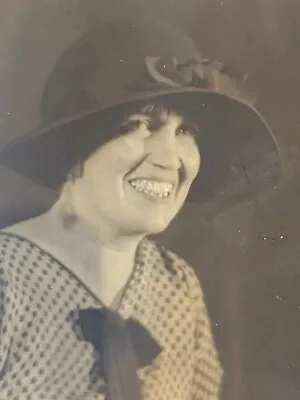 1924 Original MARJORIE WHITE New York Black White Lg Photo Great Hat Actress ? • $2.59
