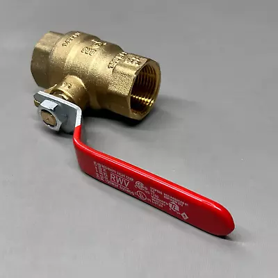 RED-WHITE VALVE Brass Full-Port Ball Valve 1  1.15 Lb 5592AB (New) • $11