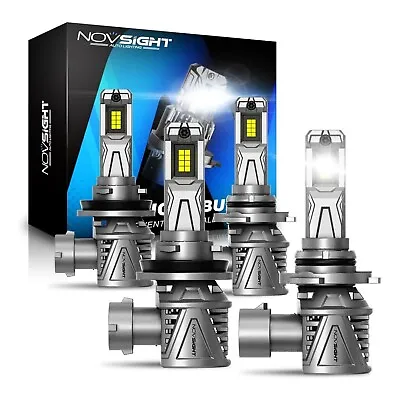 NOVSIGHT 9005 H11 Combo LED Headlight Conversion Bulbs High Low Beam 6500k White • $39.99