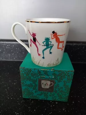 Sara Miller Portmeirion London 3 Frogs China Grande Tasse Mug New In Box 12oz • £4.99