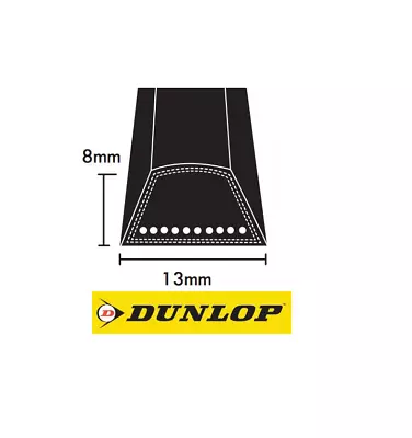 Dunlop A Section V Belt Sizes A20 - A80 V Belt 13mm X 8mm Vee Belt • £4.99