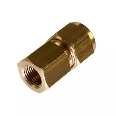 6mm X 1/8  BSP Female Compression Coupling Brass CxFI • £1.90