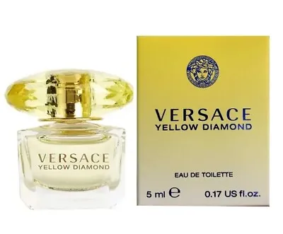 VERSACE YELLOW DIAMOND Perfume For Women 0.17 Oz 5ml Eau De Toilette Mini Splash • $10.99