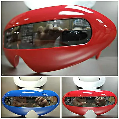 $13.99 • Buy SPACE ROBOT PARTY RAVE COSTUME CYCLOPS FUTURISTIC SHIELD SUN GLASSES Mirror Lens