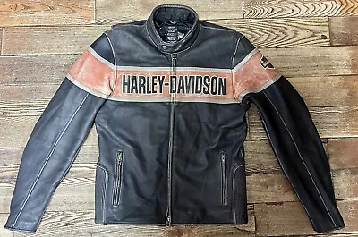 Men’s Harley Davidson Leather Jacket Coat Small • $36